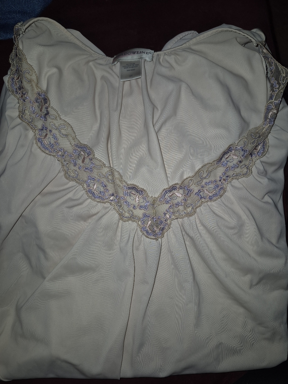 Vintage Women’s Light Pink Lace-Trim Sleep Chemise by Shadowline
